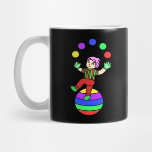 Cute chibi girl juggling Mug